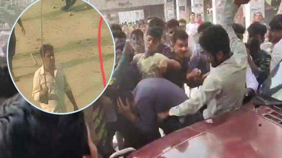 ধর্ষণবিরোধী কর্মসূচিতে অংশ নেওয়া যুবলীগ নেতাকে মারধর করে পুলিশে সোপর্দ